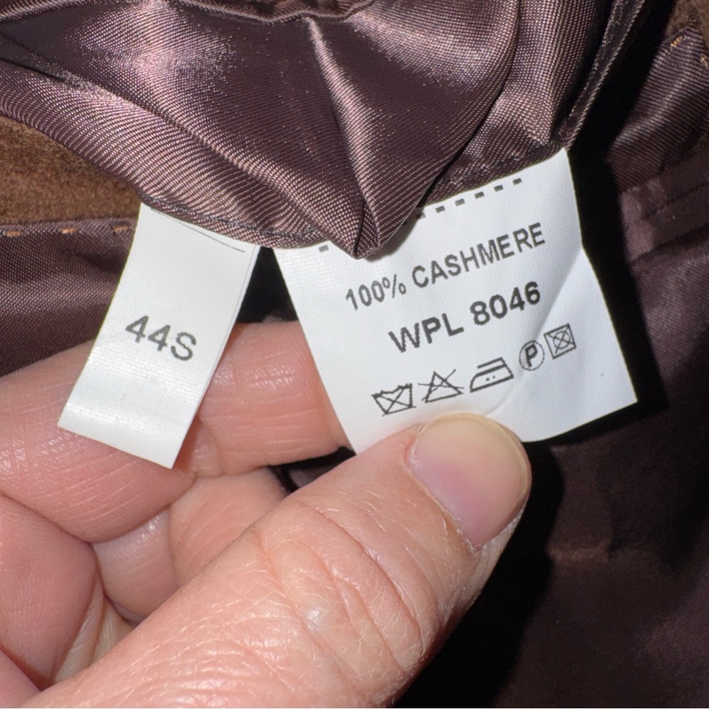 Etienne Aigner Brown 100% Cashmere Jacket Blazer Sport Coat 44S Quiet Luxury - Picture 15 of 15